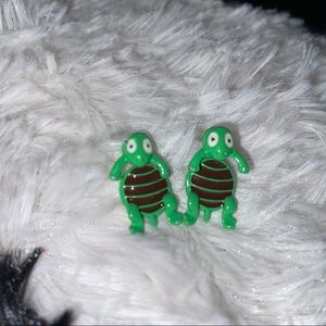 3D turtle earrings